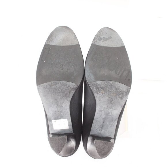 Thierry Rabotin Heels Remy Sz 38 Black Ankle Micro Fiber Leather 2" Heel - Picture 9 of 13